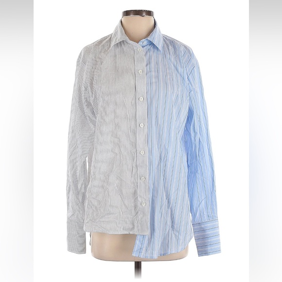 FRAME Le Mix Blanc Multi Oversized Shirt - Picture 7 of 11